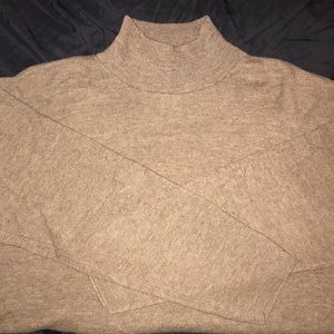 Brown Mock-neck Sweater